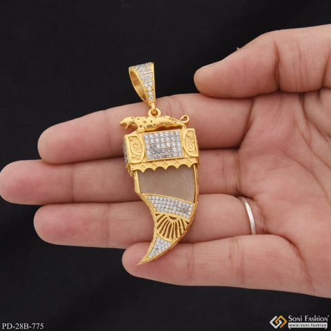 1 gram gold plated with diamond finely detailed design pendant for men style b775 soni 913 large