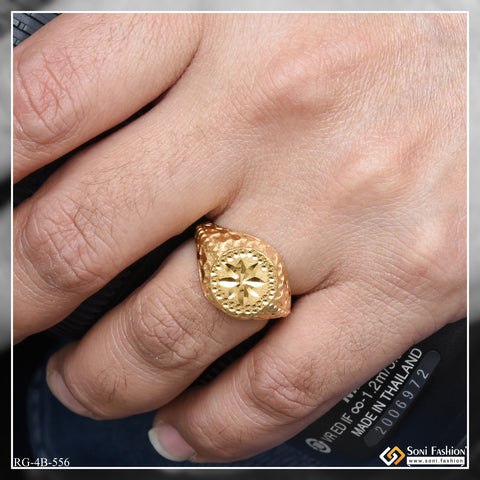 Buy 22KT Gold Ring for Men | New Mens Gold Rings Design - PC Chandra