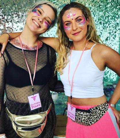 Two girls looking amazing in Glitter