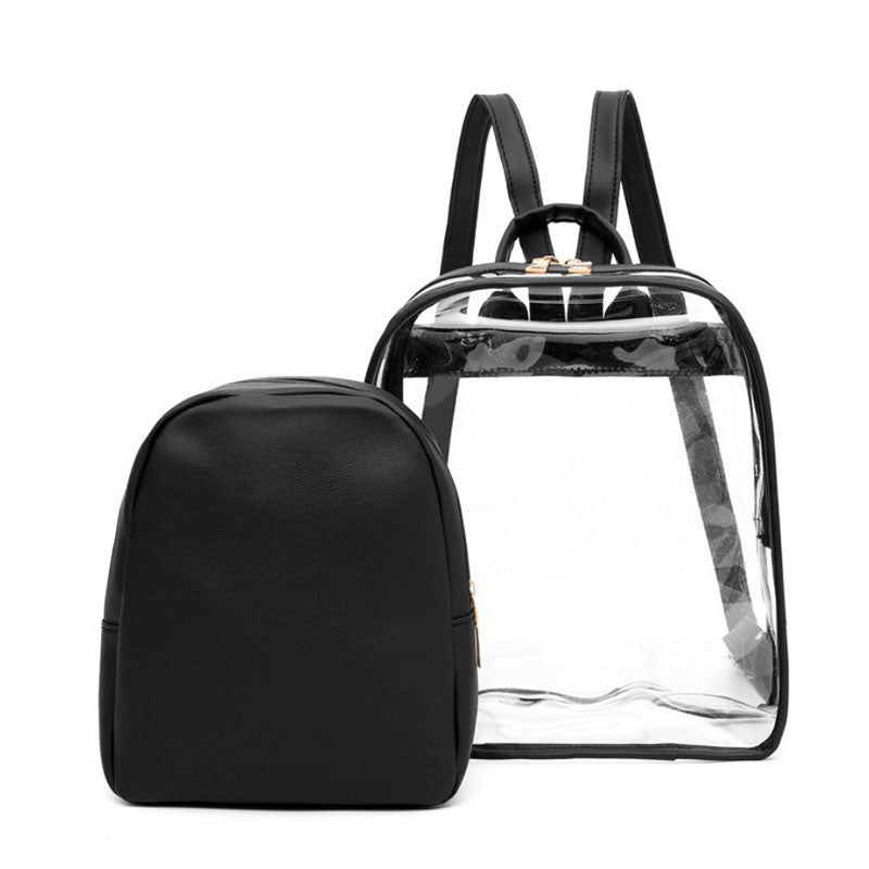 clear plastic bookbag