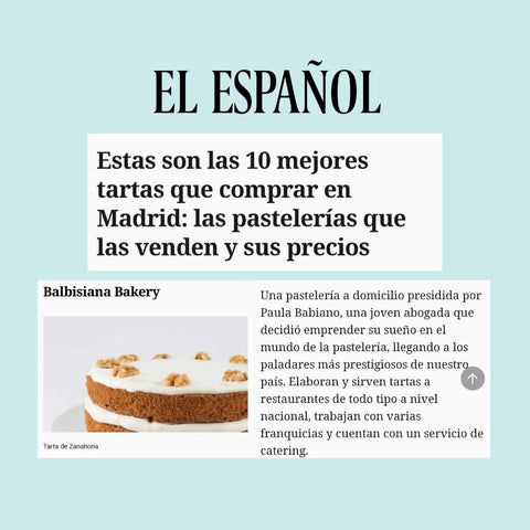 Mejores tartas en Madrid