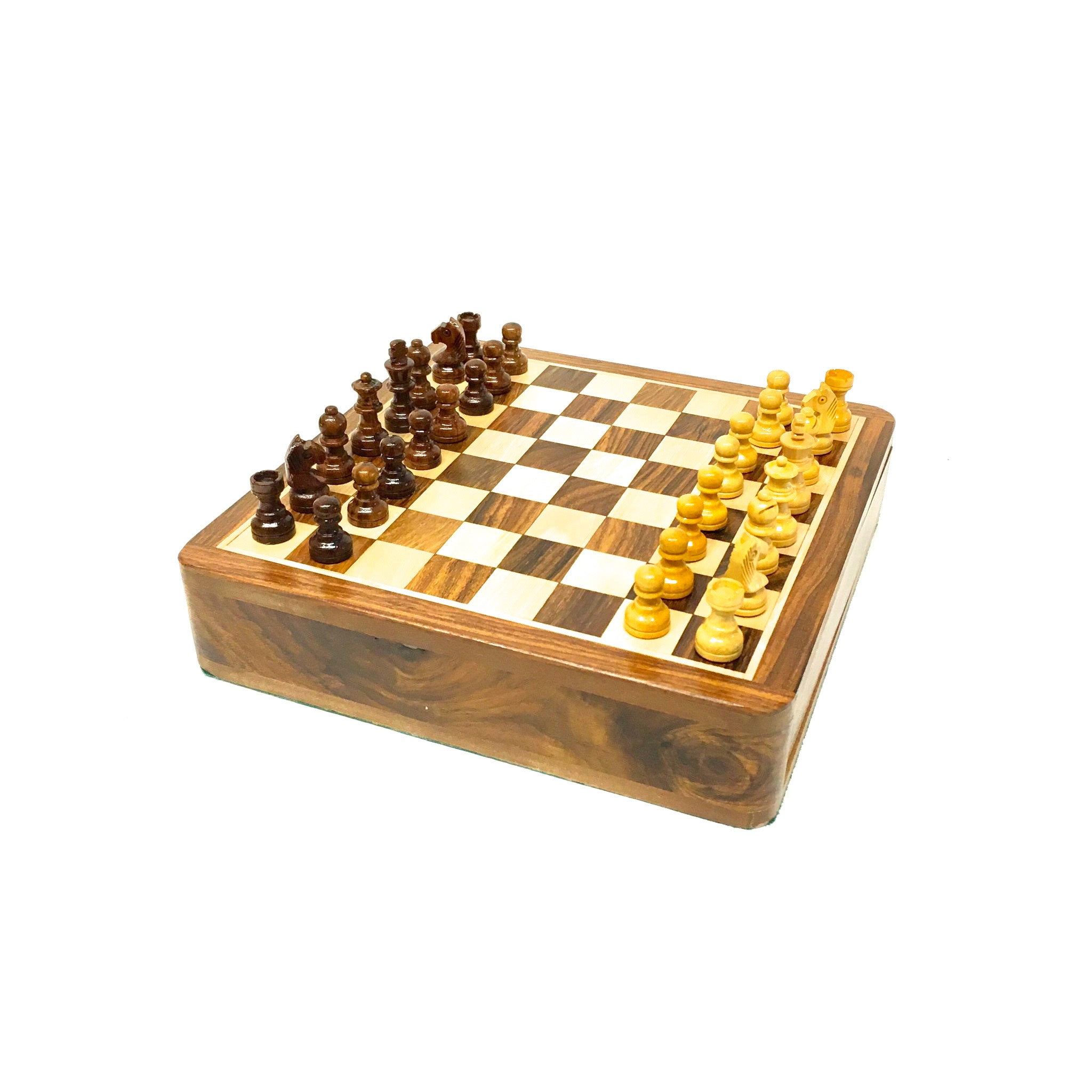 7.5" Square Magnetic Chess Board | Q Boutique – World Chess Hall of Fame