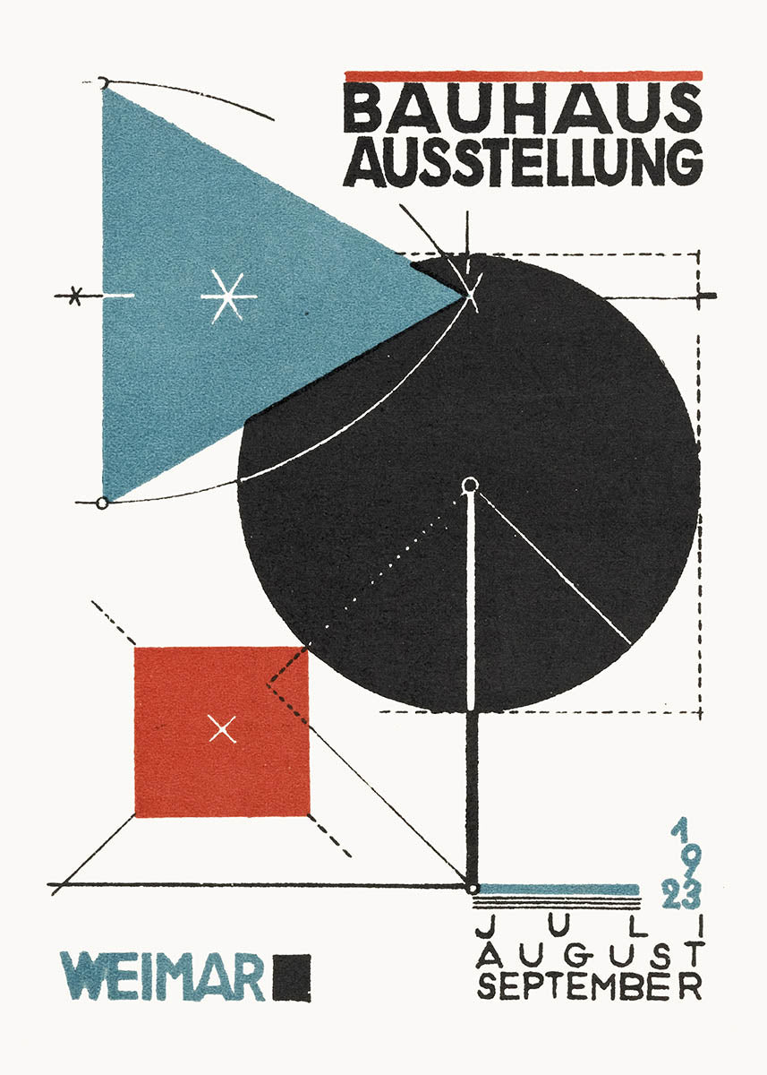 Bauhaus vintage exhibition poster