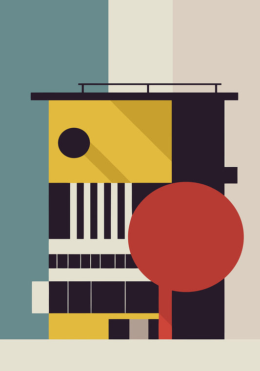 Modernism in Focus: Bauhaus Architecture Illustrated Posters – Poster Wall