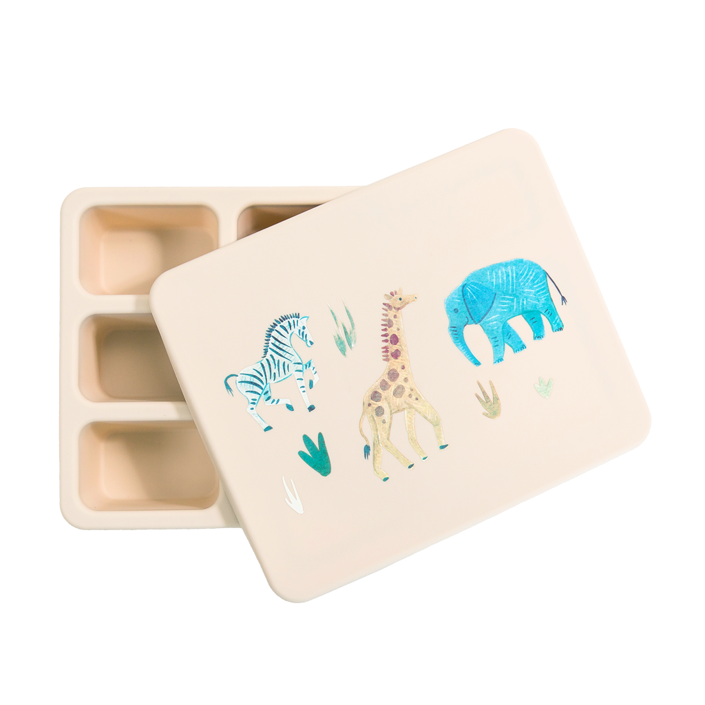 Austin Baby Collection Silicone Bento Box Woodland Oat