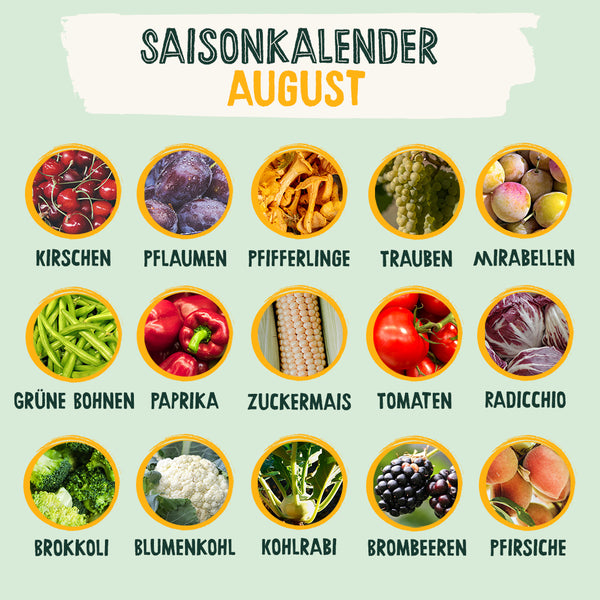 August seasonal calendar