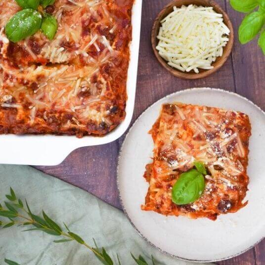 Vegane Lasagne Rezept und Zutaten