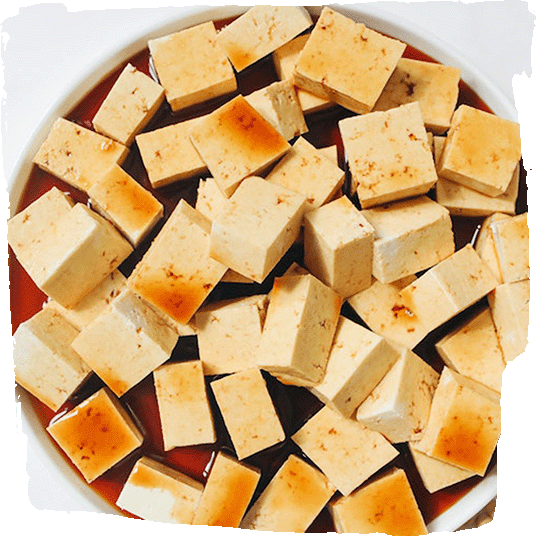 Veganer Rührtofu