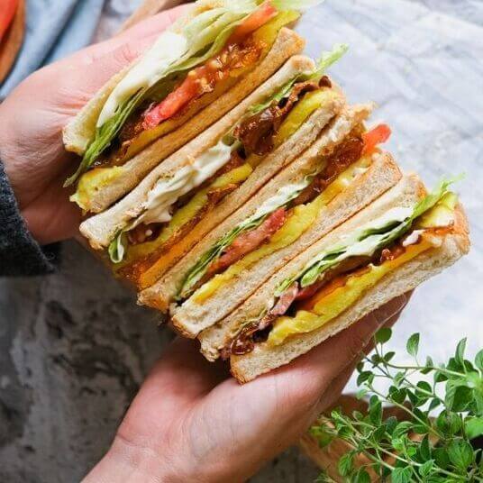 BTL sandwich vegan recipe