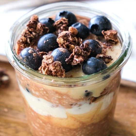 Nahaufnahme Overnight Oats 