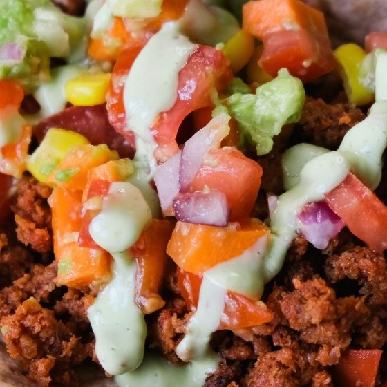 Tacosfüllung mit veganem Hack