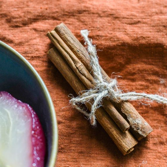 Close-up cinnamon stick