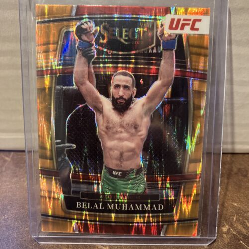 Belal Muhammad 2022 Panini Select UFC CONCOURSE ORANGE FLASH PRIZM #96 Pack New