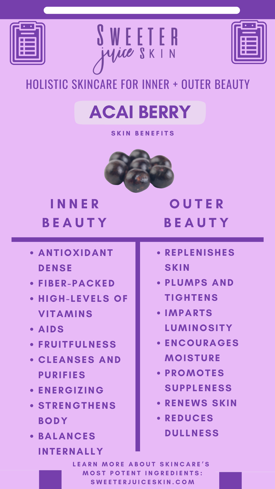 Acai Berry Inner + Outer Beauty Benefits