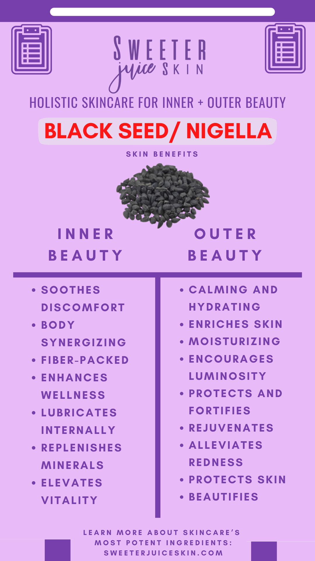 Black Seed Inner/Outer Beauty Card