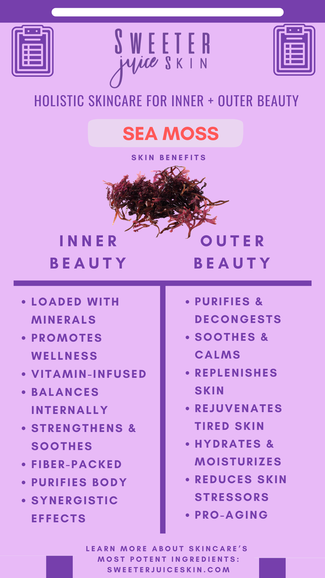 Sea Moss Inner/Outer Beauty Card