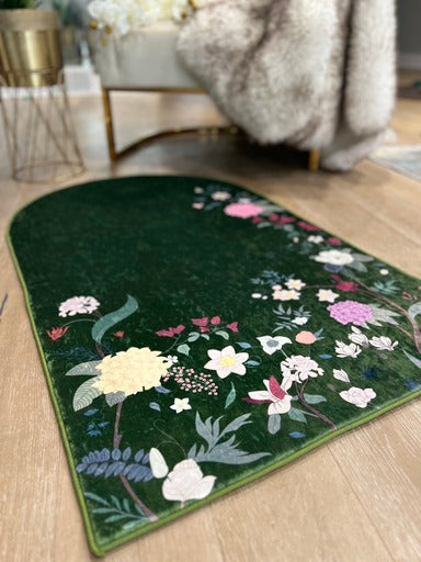 Luxury Floral Padded non-slip Prayer Mat with Tote Bag – Modern