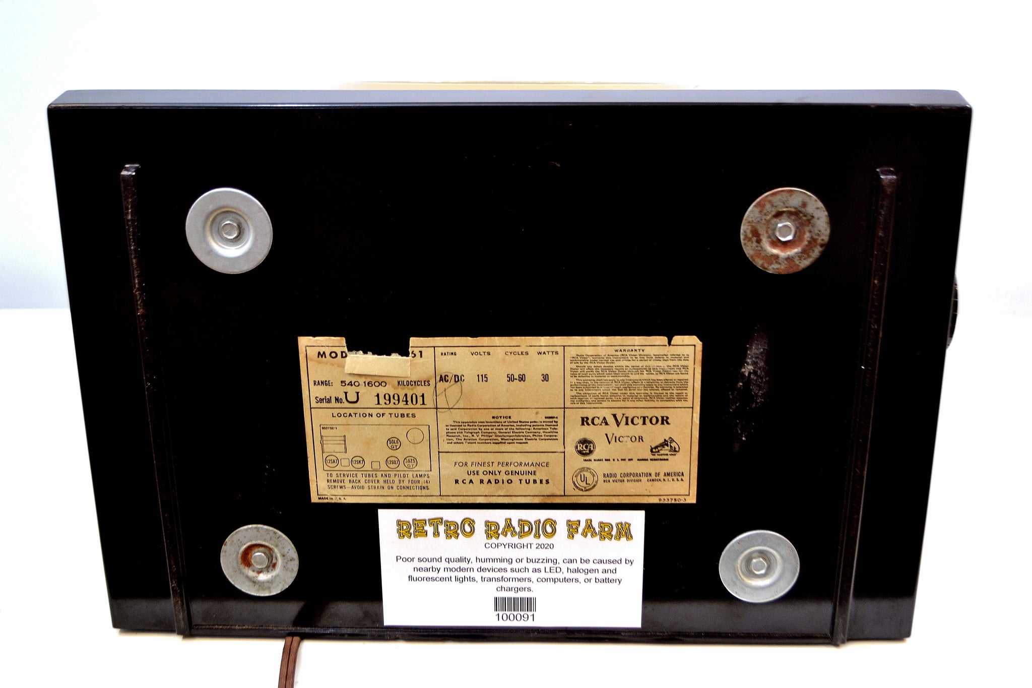 50s rca victor radio