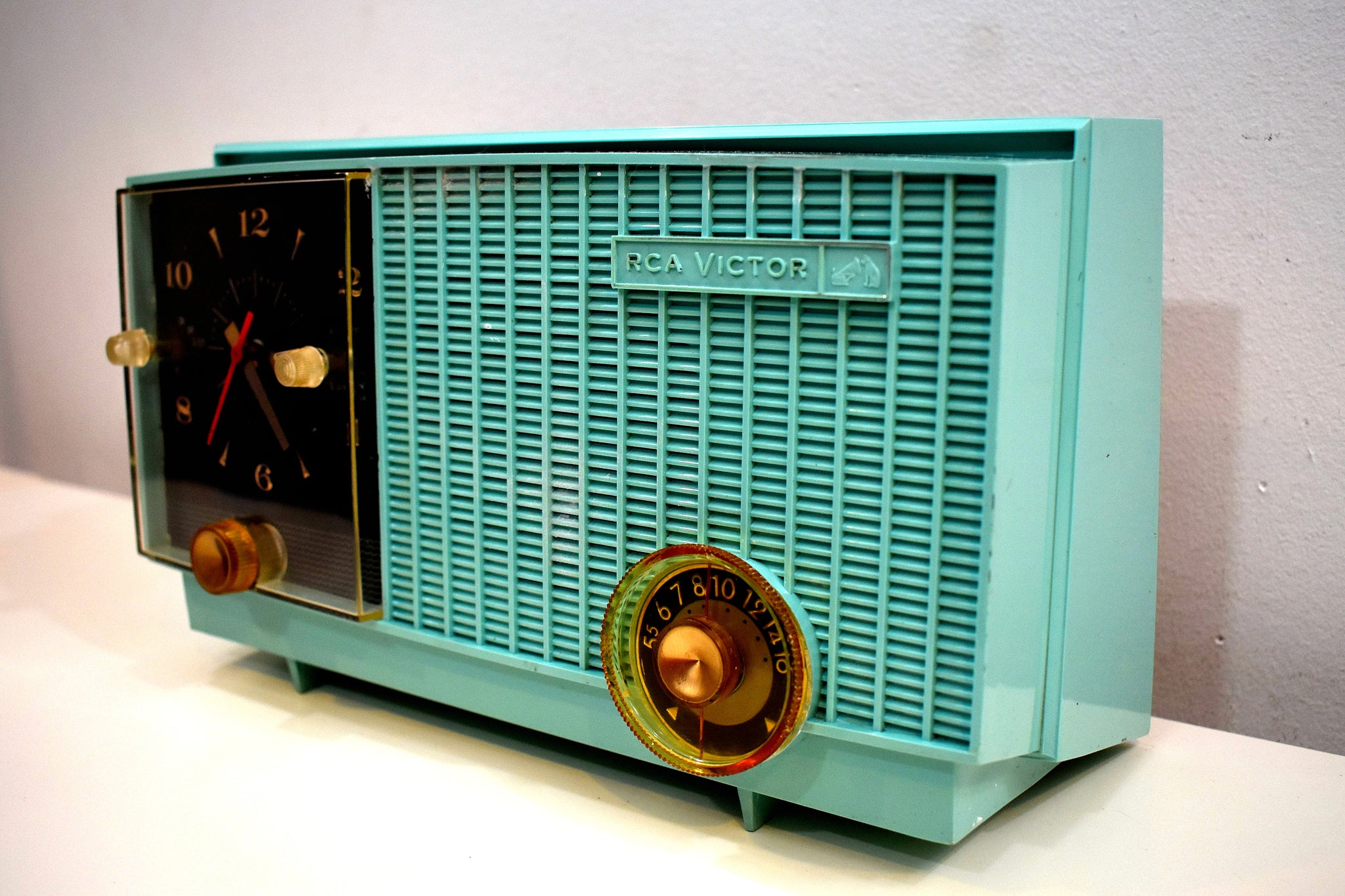 rca victor radio green