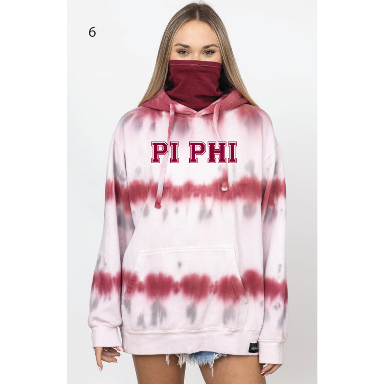 CHI OMEGA PRETTY IN PINK TIE DYE HOODIE – ALMAR APPAREL