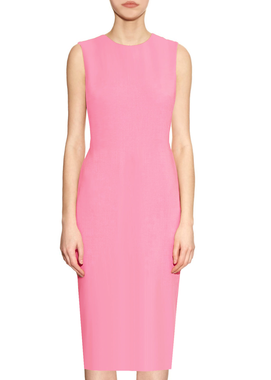 Krew True Pink Round Neck Sheath Dress – FashionRooftop