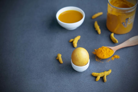 How To Dye Easter Eggs with Turmeric Powders