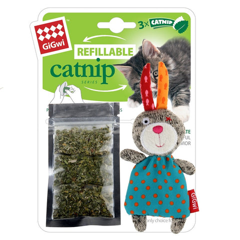 GiGwi refillable catnip cat toy