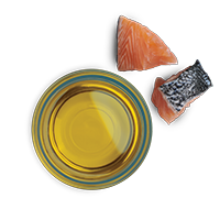 Tribal Fresh Pressed ingredients - Salmon Oil, high in essential Omega 3 & 6 for healthy skin and coat