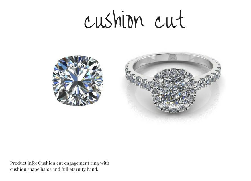 cushion cut diamond ring