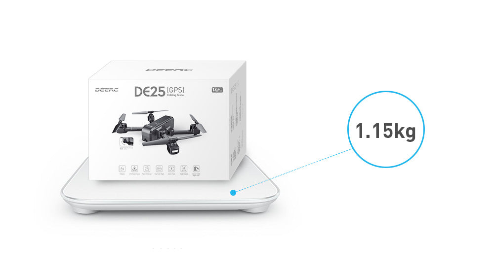 DEERC DE25 GPS Drone With 1080p HD Camera 120 FPV Wifi Live Video Professional Drone GPS