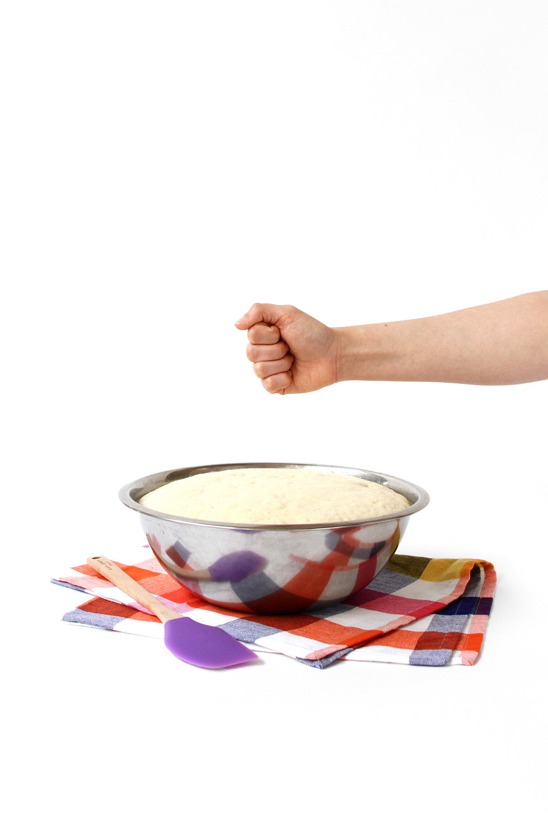 Image of mixing bowl with dough for Miss Jones Baking Co Cake Mix Dinner Rolls Recipe