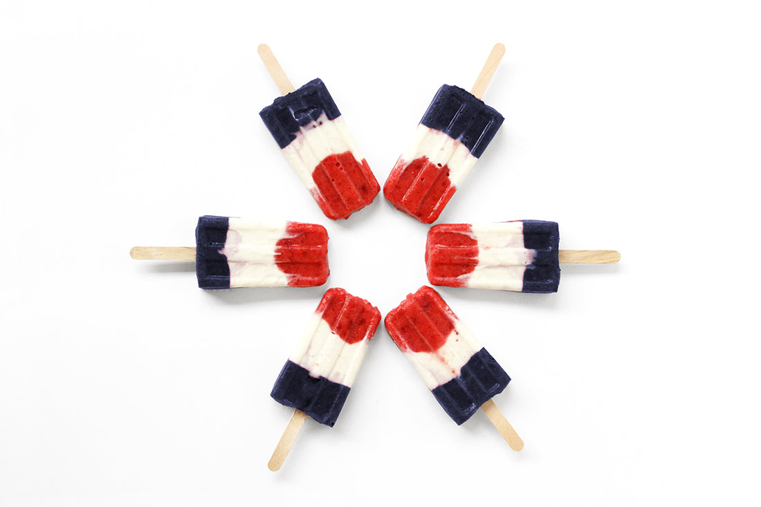 Image of six Miss Jones Baking Co Firecracker Pops lying in a circle