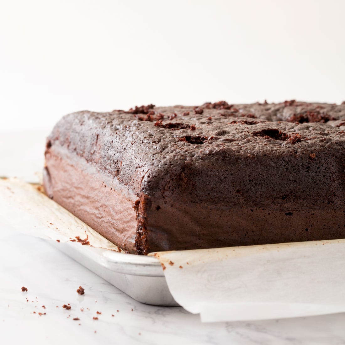 Side of Miss Jones Baking's Chocolate S'more Poke Cake