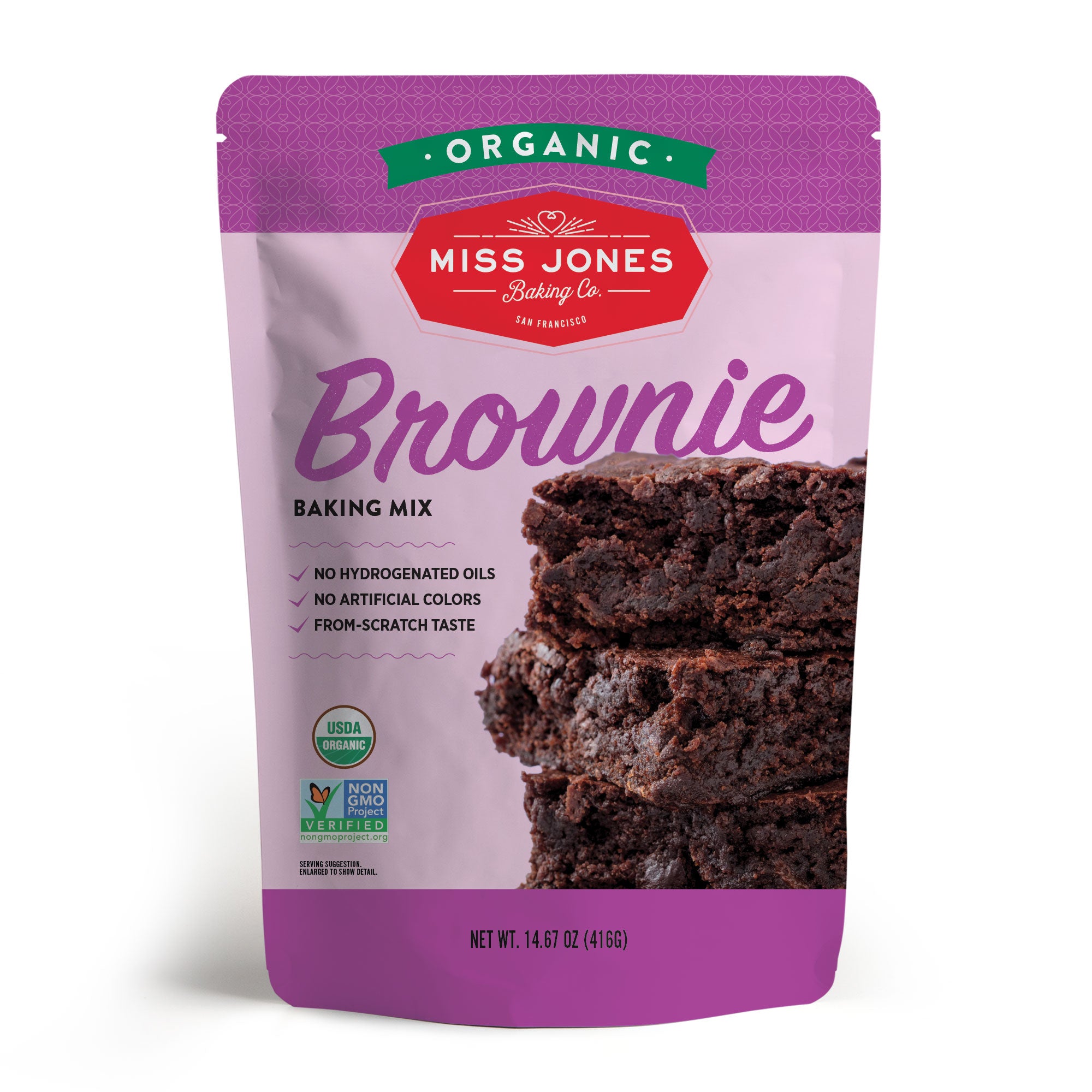 Organic Fudgy Brownie Mix - Miss Jones Baking Co product image