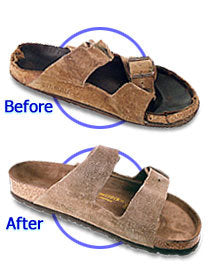 how to fix cracked cork on birkenstocks