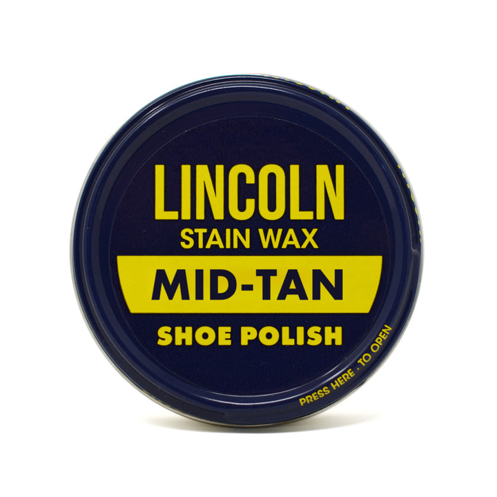apply neutral lincoln stain wax on dark boot boots ok
