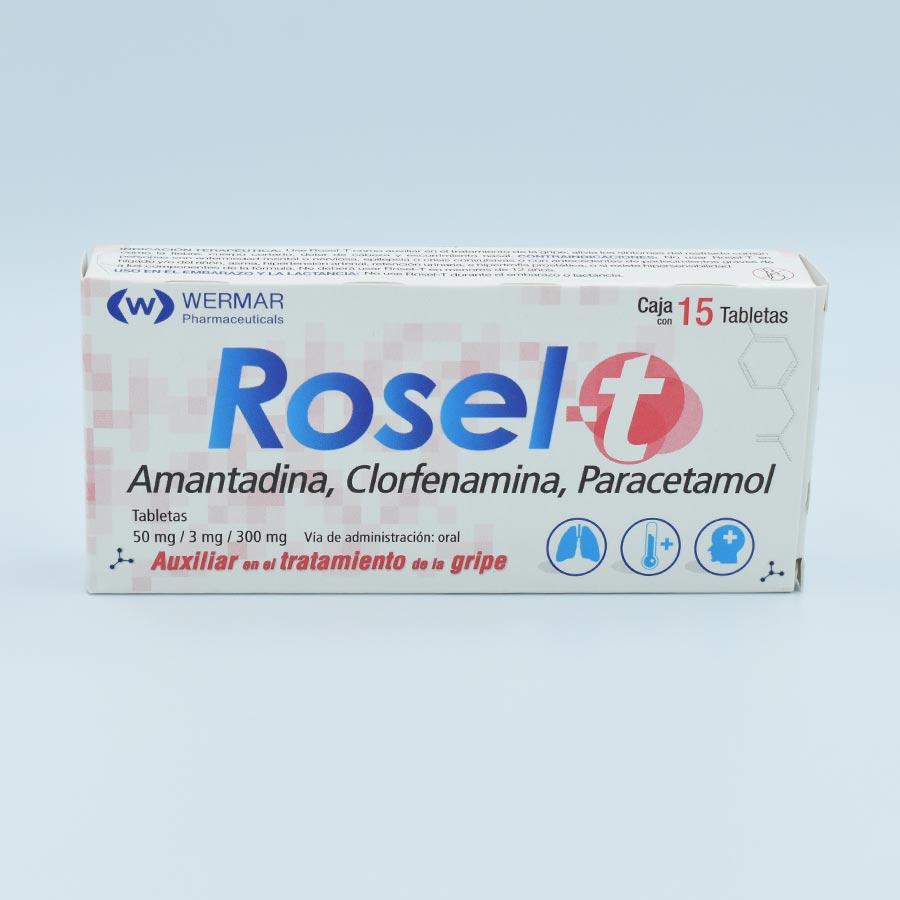 AMANTADINA CLORFENAMINA PARACETAMOL CAJA CON 15 TABLETAS (ROSEL-T) –  Farmacias Iguales