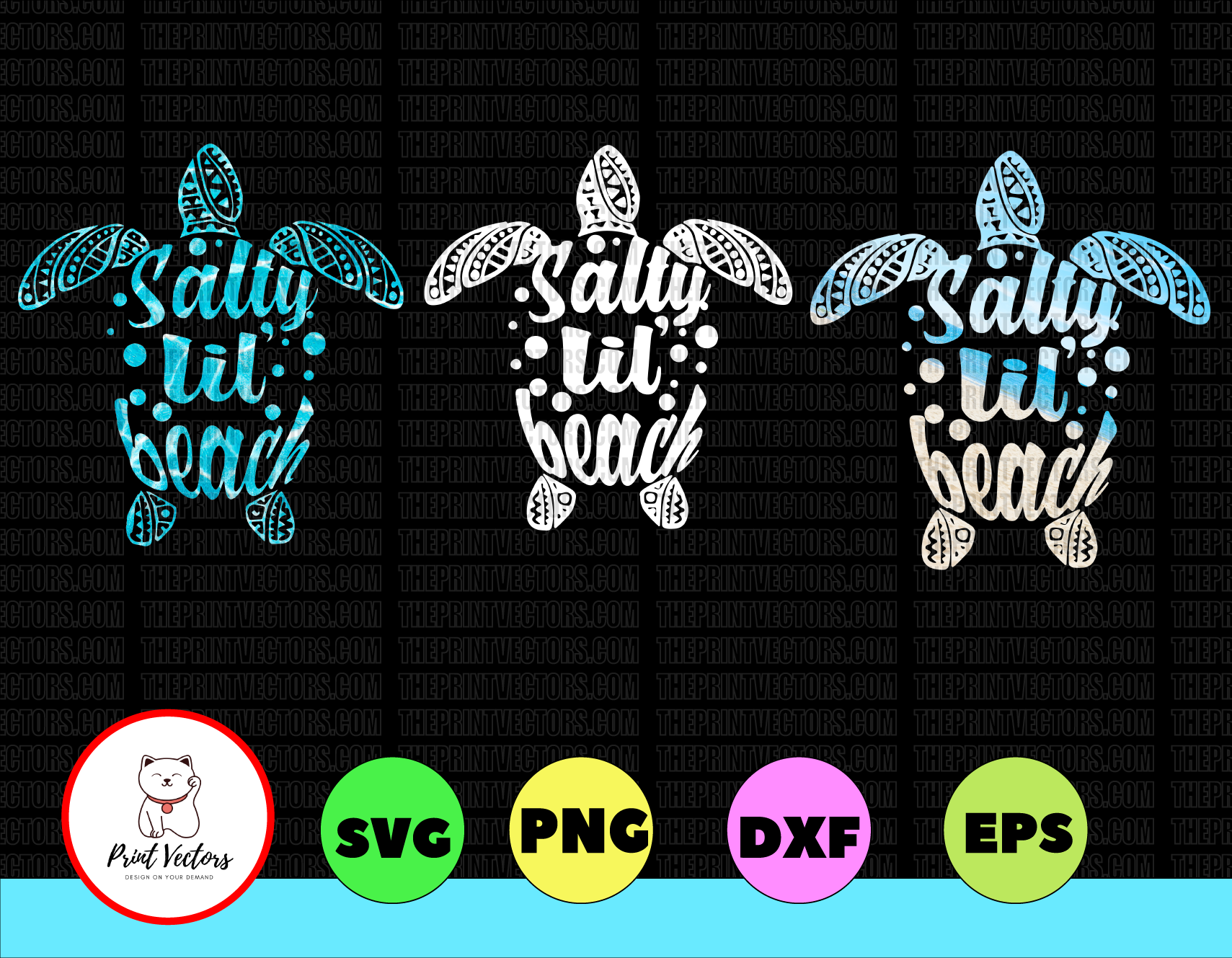 Download Sea Turtle Salty Lil Beach Svg Sea Turtles Svg Beach Svg Beach Signs Print Vectors