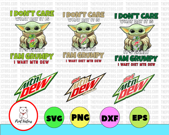 Free Free 290 Baby Yoda Mountain Dew Svg SVG PNG EPS DXF File