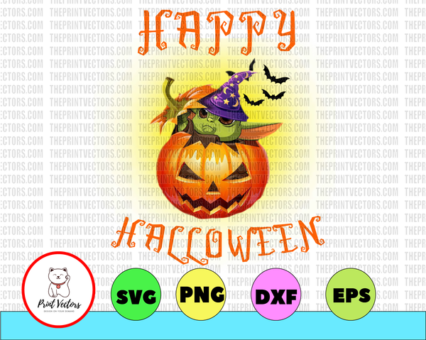 Download Baby Yoda Happy Halloween Yoda Lover Pumpkin Scary Costume ...