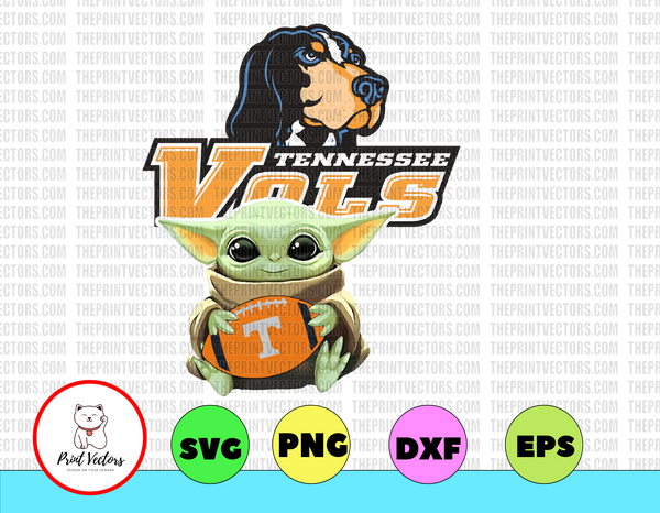 Download Baby Yoda with Tennessee Vols Football PNG, Baby Yoda png ...
