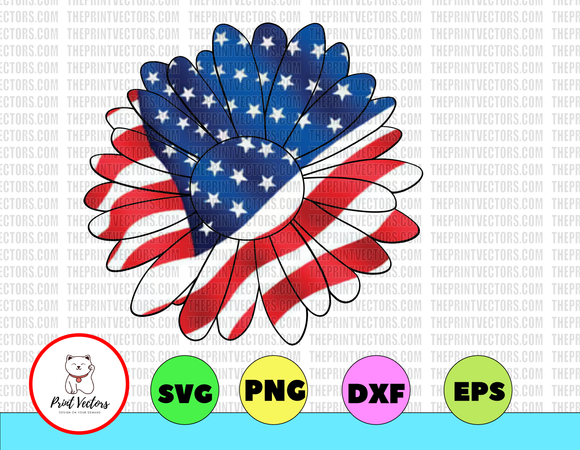 Free Free 148 Sunflower 4Th Of July Svg SVG PNG EPS DXF File