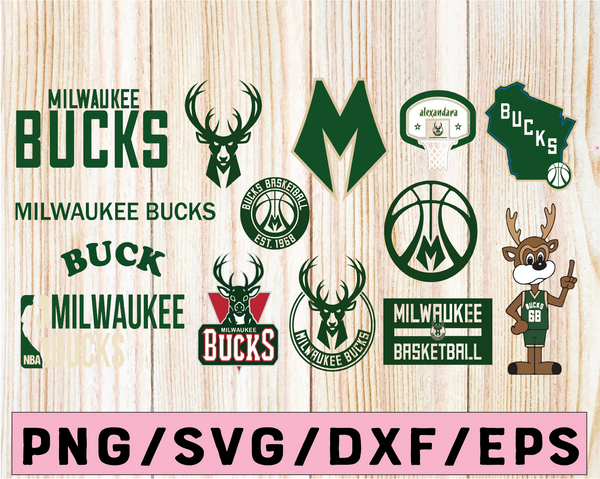 Download Milwaukee Bucks Svg Cut File Stencil And Decal Files Logo For Silhoue Print Vectors