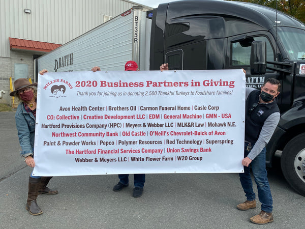 thankful turkey 2020 business partners in giving 