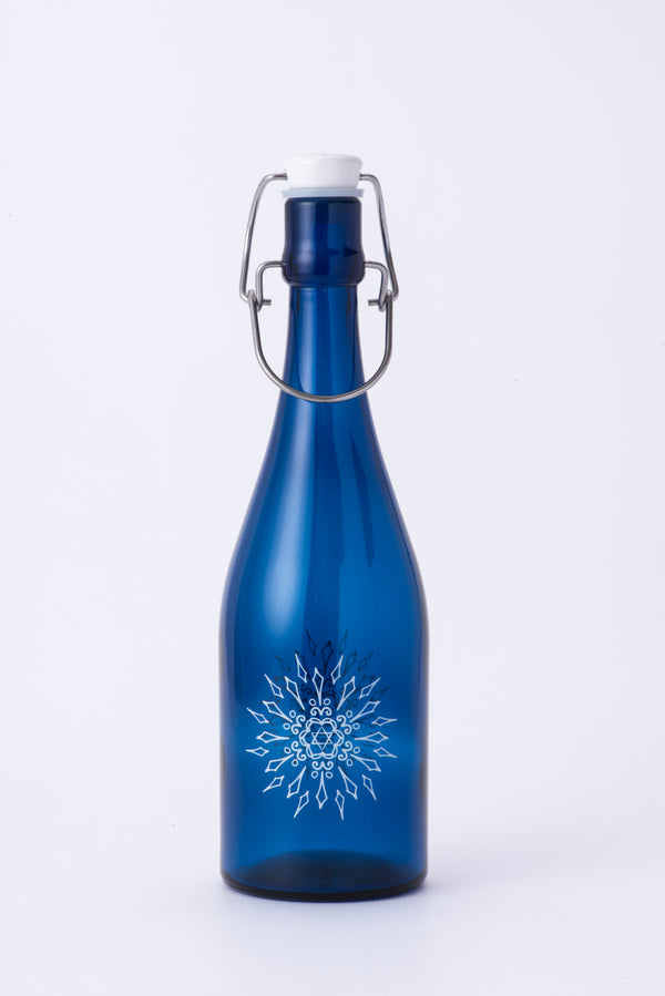 Moon Water Bottle, Glass Jugs With Cork Lid and Handle 