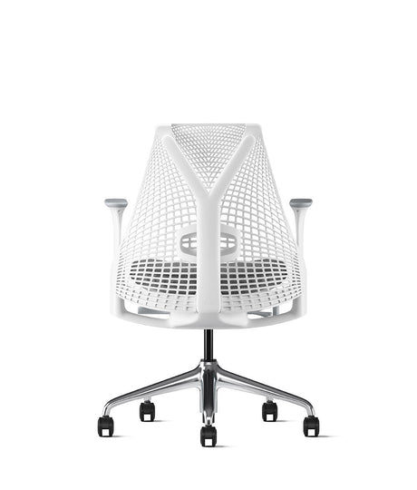 Sayl White Polished Office Chair