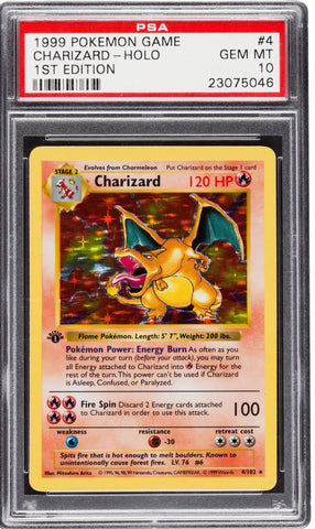 Pokemon 1st Edition Charizard PSA 10