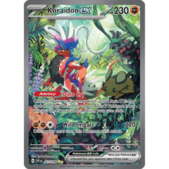 Pokemon Koraidon EX ilustración especial raro Scarlet & Violet