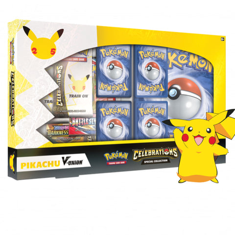 Pokemon 25th Anniversary Celebrations Pikachu V Union Box