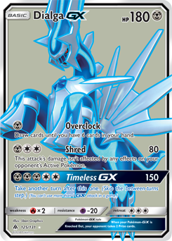 Pokemon Dialga GX Forbidden Light